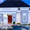 4 bedroom bungalow floor plan with dimensions