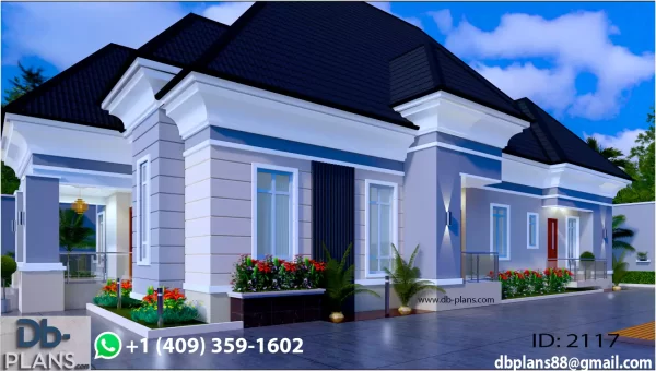 4 bedroom bungalow plans with pictures