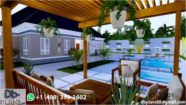 simple 4 bedroom bungalow architectural design