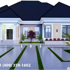 Simple 4 bedroom bungalow house plans