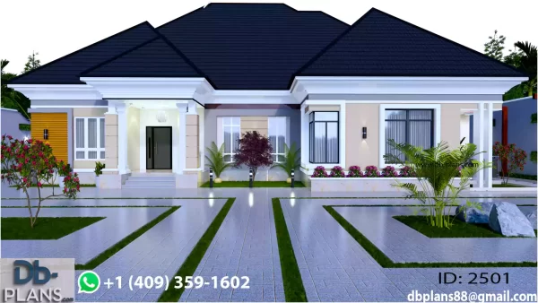 Simple 4 bedroom bungalow house plans