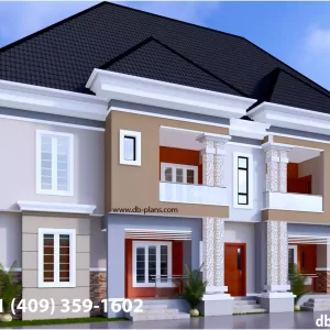 4 Flats building design in Nigeria