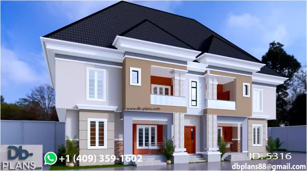 4 Flats building design in Nigeria