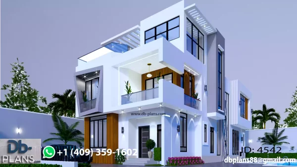 5 bedroom duplex plan