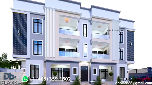 4 bedroom terrace design