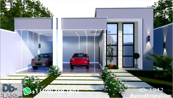 3 bedrooms house plan