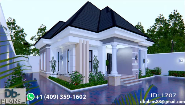 3 BEDROOMS BUNGALOW PLAN